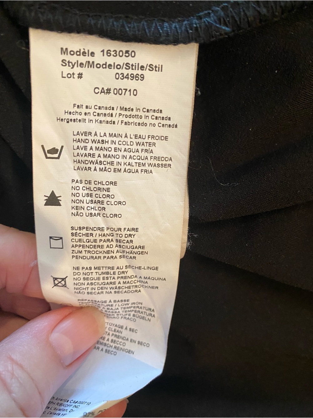Joseph Ribkoff Black Short sleeve Tunic Dress With Grommets Size 10 - Picture 6 of 6